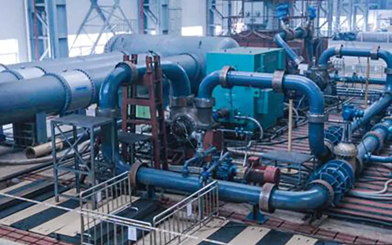 Large pump open test bench