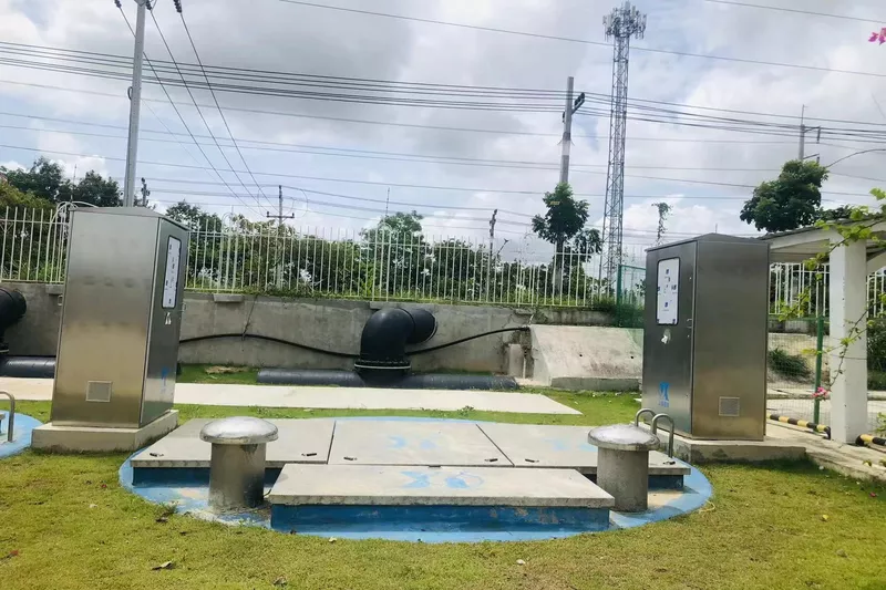 Kaiquan twin-chamber rainwater pump station configuration