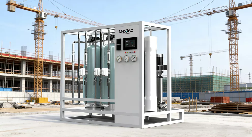Construction site water purifier providing drinking water for workers