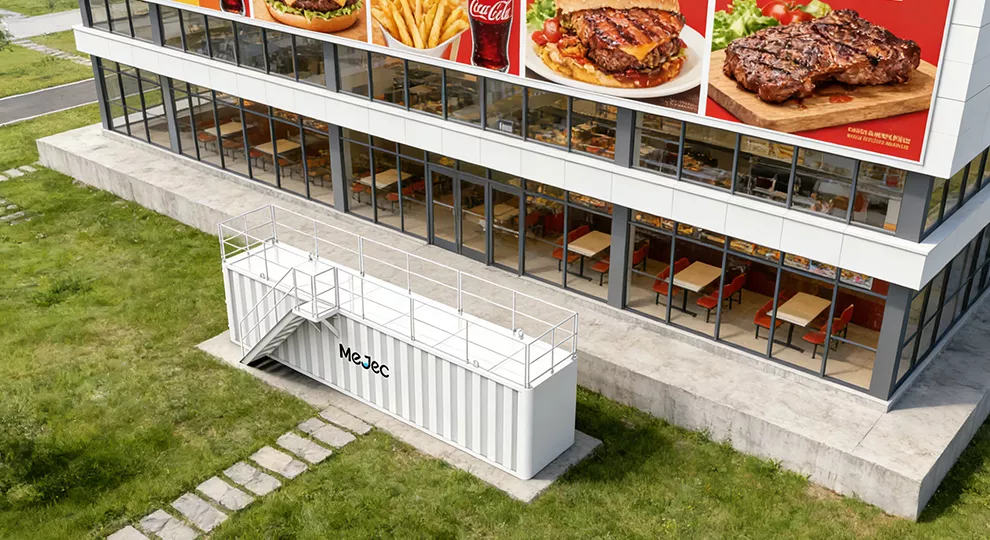 Canteen sewage treatment plant for large catering facilities
