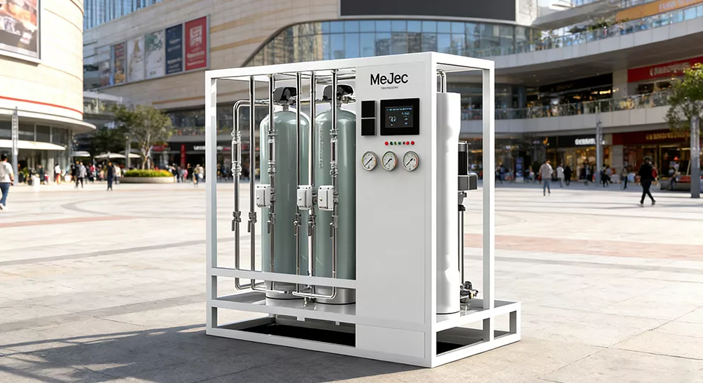Centralised water purification for a large commercial complex