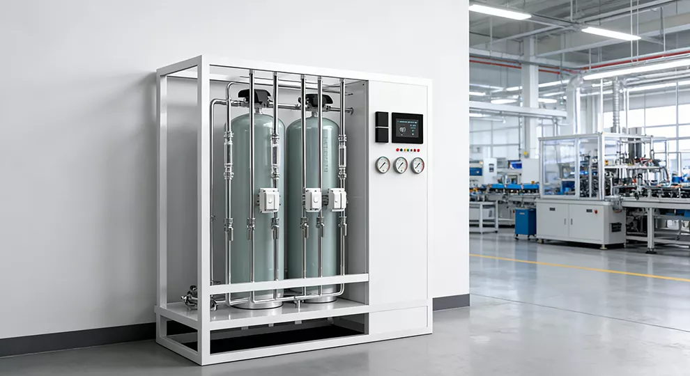 Manufacturing facility purified water system for production and staff