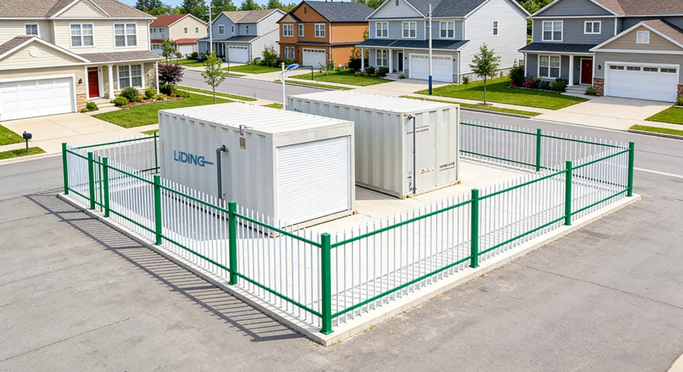 Residential community sewage treatment plant installed below the landscaping